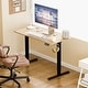 preview thumbnail 73 of 84, Electric Standing Desk, Height Adjustable Desk with LED Display 47*24 - Walnut/Black
