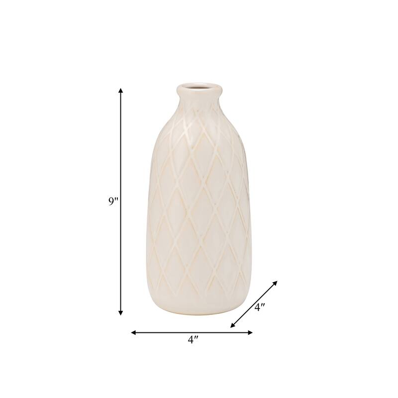 Sagebrook Home Neutral Ceramic Vase