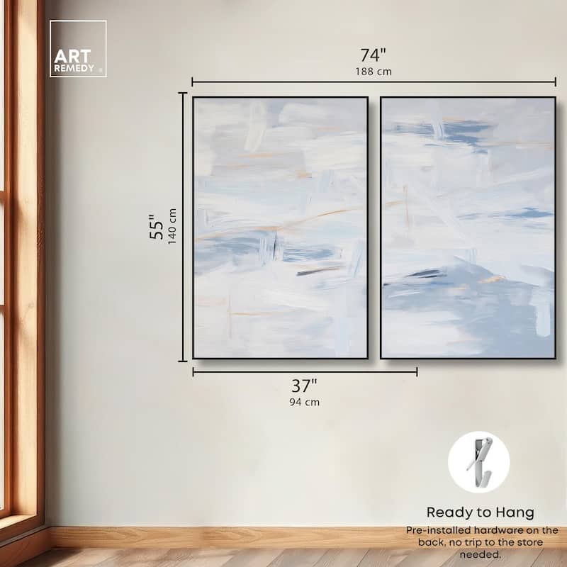 Frozen in Time I Canvas Set of 2 by Art Remedy