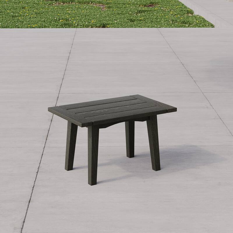 Sectional Furniture Outdoor Wooden Side Tables - Tea Table Stool-Grey