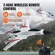 preview thumbnail 5 of 5, RC Plane, 4 Channel Remote Control Airplane with 6-Axis Gyro Stabilizer with 2 Batteries - 2.4GHZ 4 Channel