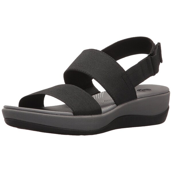 clarks black sandals sale