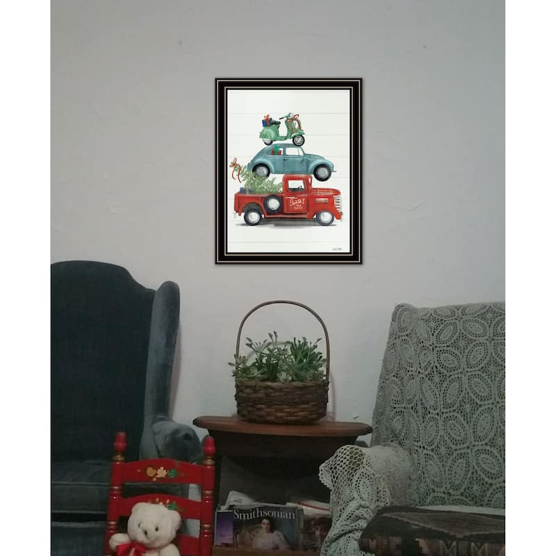 TrendyDecor4U Contemporary "Holiday Travels" Framed Print Wall Art