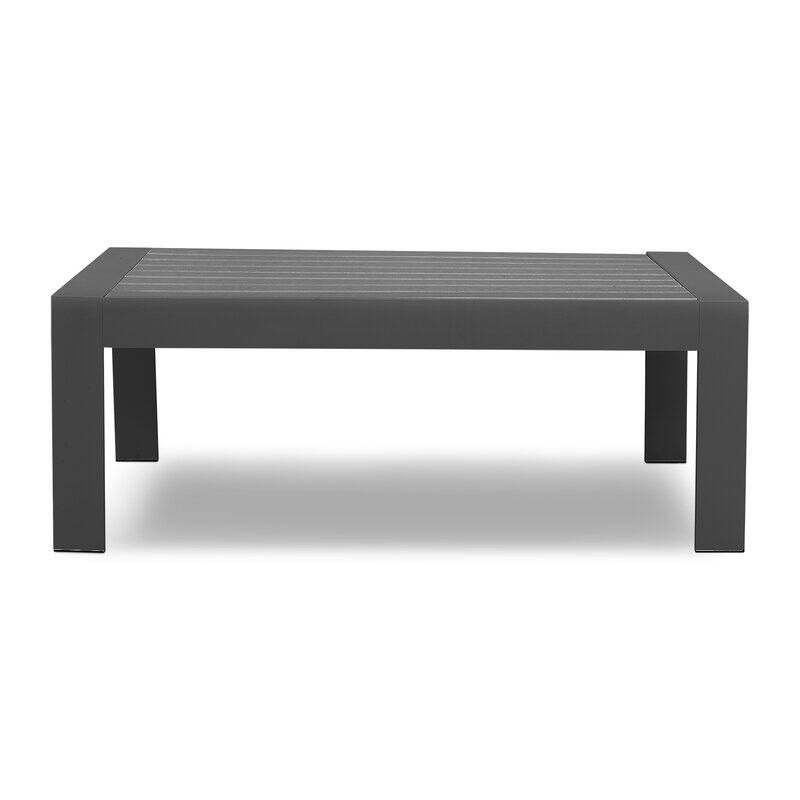 5-Pieces Aluminum Conversation Set Modern Grey Metal sectional Sofa with Dark Grey Cushions - 73x26x32