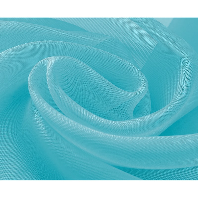 Cara Sheer Voile Grommet Window Curtain Panel - 84 or 90 inches
