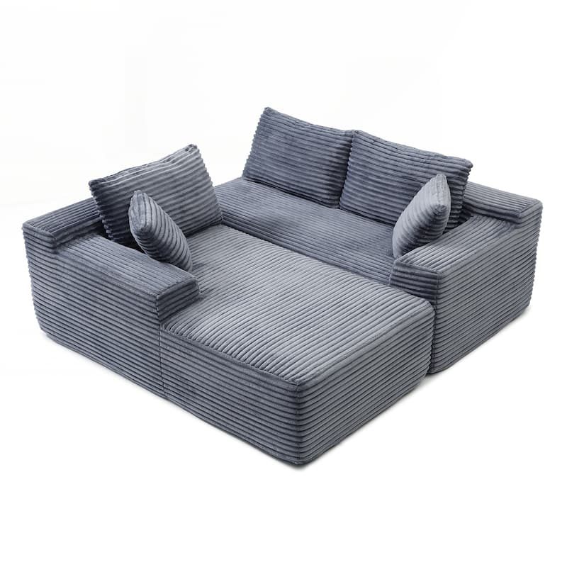 105'' Modular Sectional Sofa, Cloud Sectional Couch with Deep Seat
