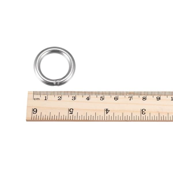 304 Stainless Steel Welded O Ring 5mm Thickness 10pcs - Bed Bath ...