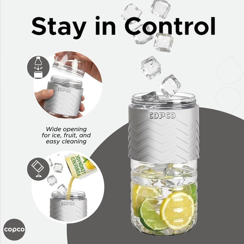 Copco Hydra BPA Free Tritan Water Bottle Set Leak Proof & Dishwasher Safe