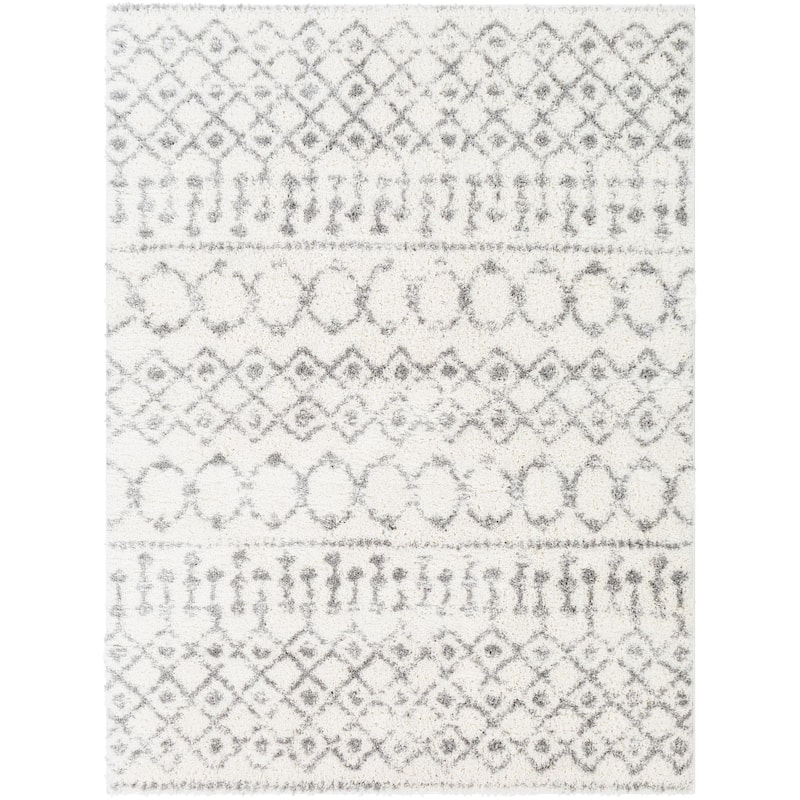 Livabliss Aliyah Shag Moroccan Tribal Area Rug