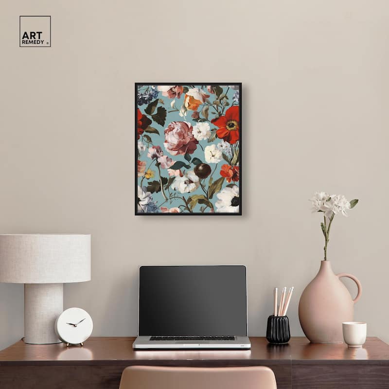 Floral Tapestry I Canvas by Art Remedy