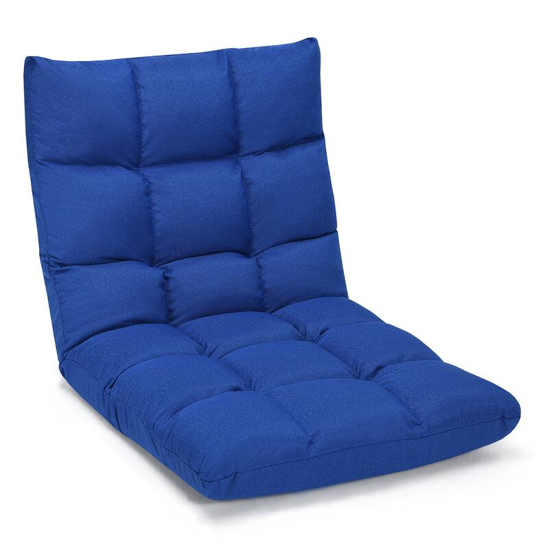 Costway Adjustable 14-Position Floor Chair Folding Lazy Gaming Sofa
