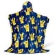 preview thumbnail 2 of 3, Pokemon Lighting League Hooded 3D Sculpted Hood Silk Touch Throw Blanket