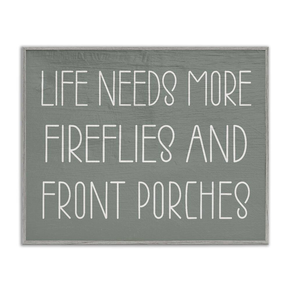 Stupell Fireflies & Front Porches Framed Giclee Art Design By Lil' Rue