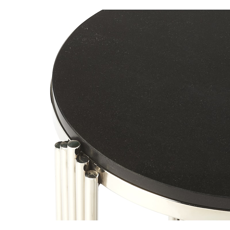 Handmade khalifa Black granite End Table (India)