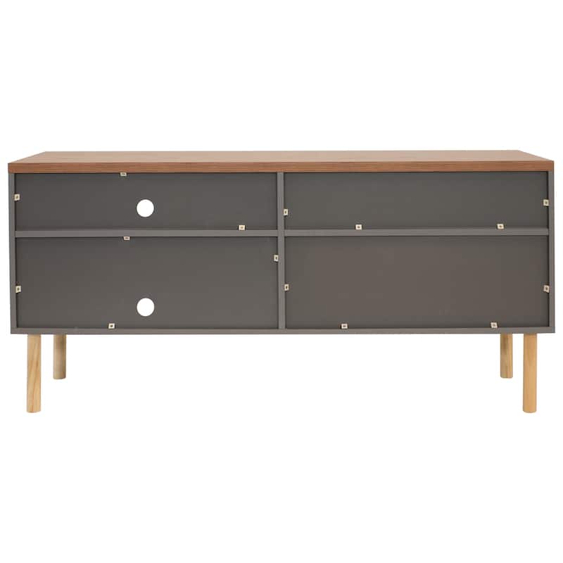 Sunnydaze Mid-Century Modern TV Stand Media Console for 55" TV