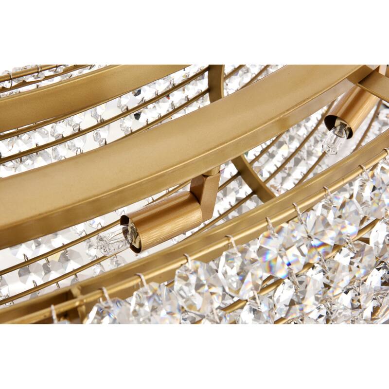 Elegant Lighting 2114G59/RC Paris 24 Light 59" Wide Crystal Ring