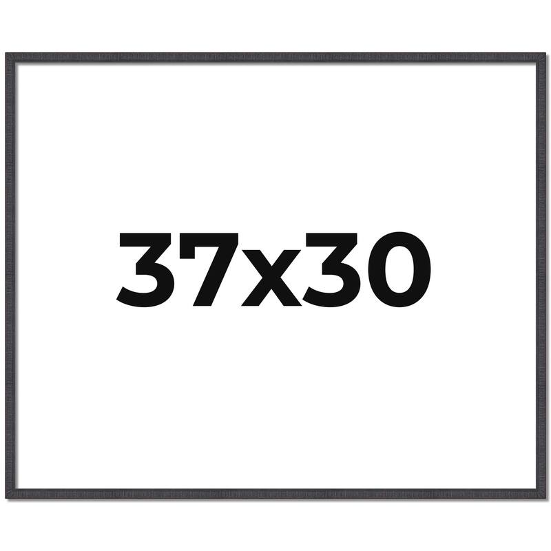 37x30 Frame Brown Solid Wood Picture Frame - Complete Modern Photo