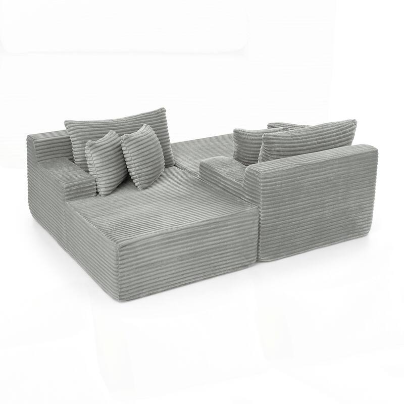 Two-seater Lazy Sofa Lounge Chair,Compressed Sofa No Assembly Required