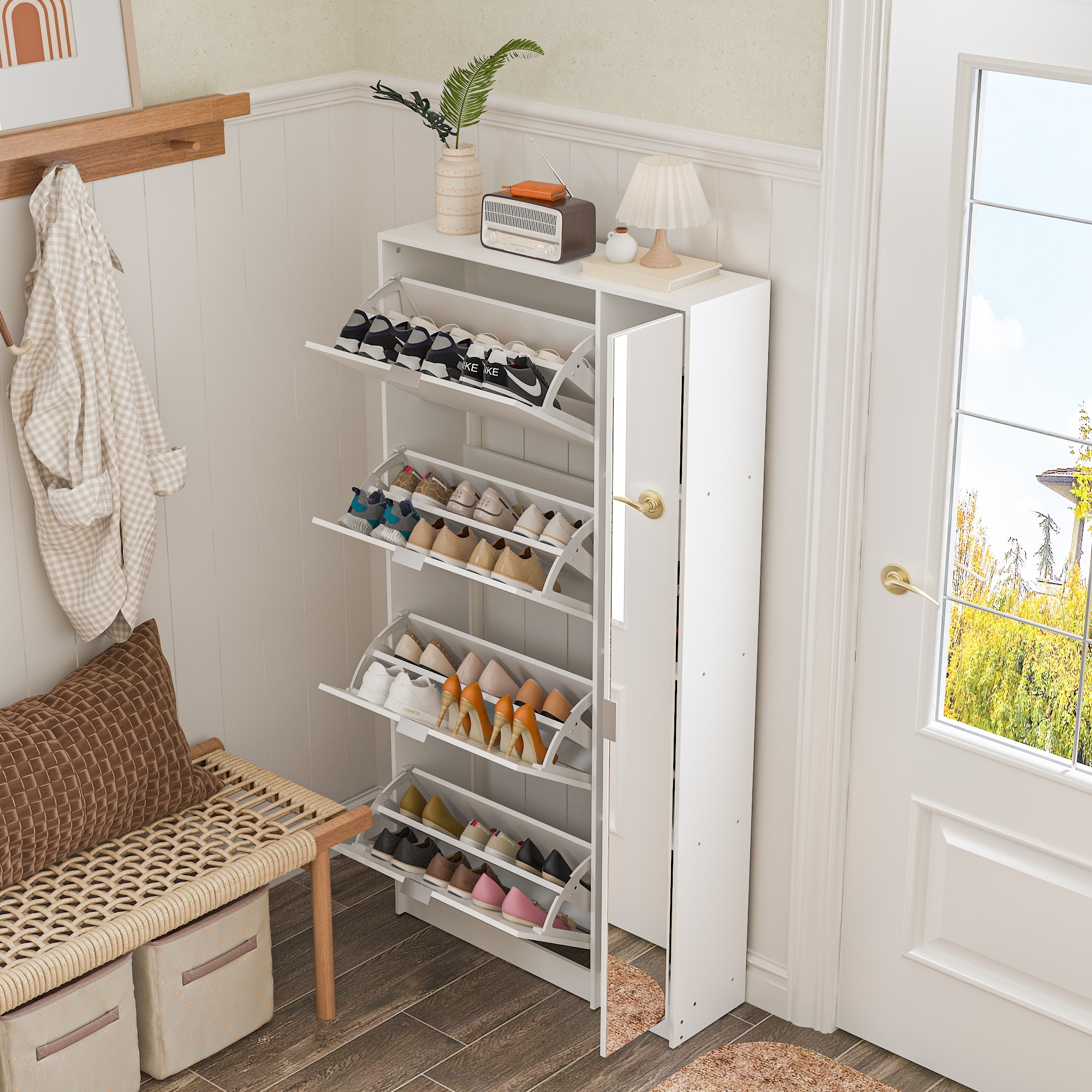 Aldi mirrored shoe sales cabinet 2020