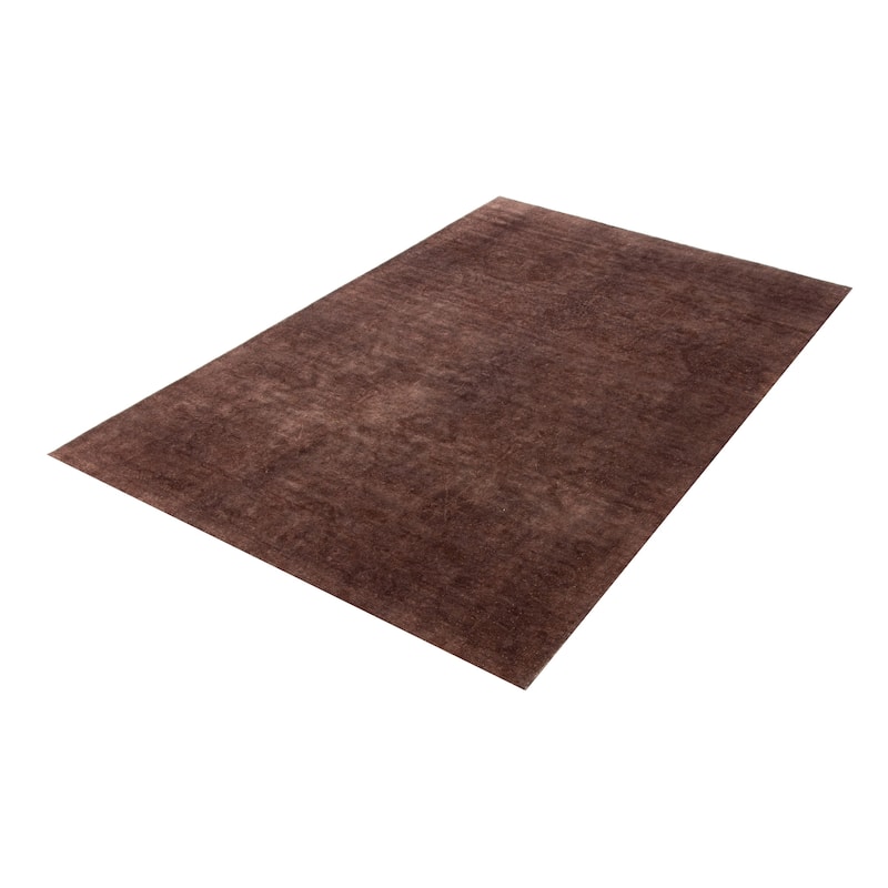 ECARPETGALLERY Hand-knotted Vibrance Taupe Wool Rug - 5'11 x 8'10