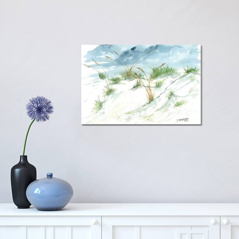iCanvas "Sand Dunes Beach Painting" by Derek McCrea Canvas Print - 12x18x1.5