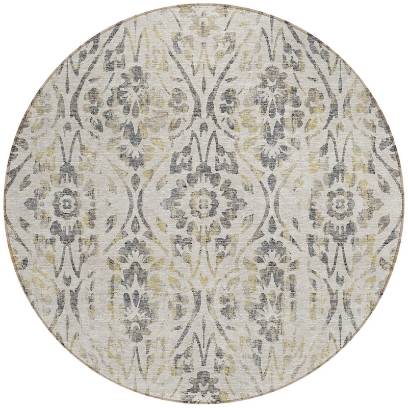 HomeRoots Floral Transitional Rectangle Outdoor Rug