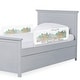preview thumbnail 8 of 9, Dream On Me Adjustable Mesh Bed Rail in Pink