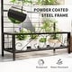 preview thumbnail 4 of 16, Outsunny Tall Plant Stand with Trellis and Hanging Bar, Metal Plant Holder Flower Stand