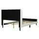 preview thumbnail 7 of 72, Twin/Full/Queen Size Velvet Upholstered Platform Bed Frame with Headboard and Wooden Slats Support, No Box Spring Needed