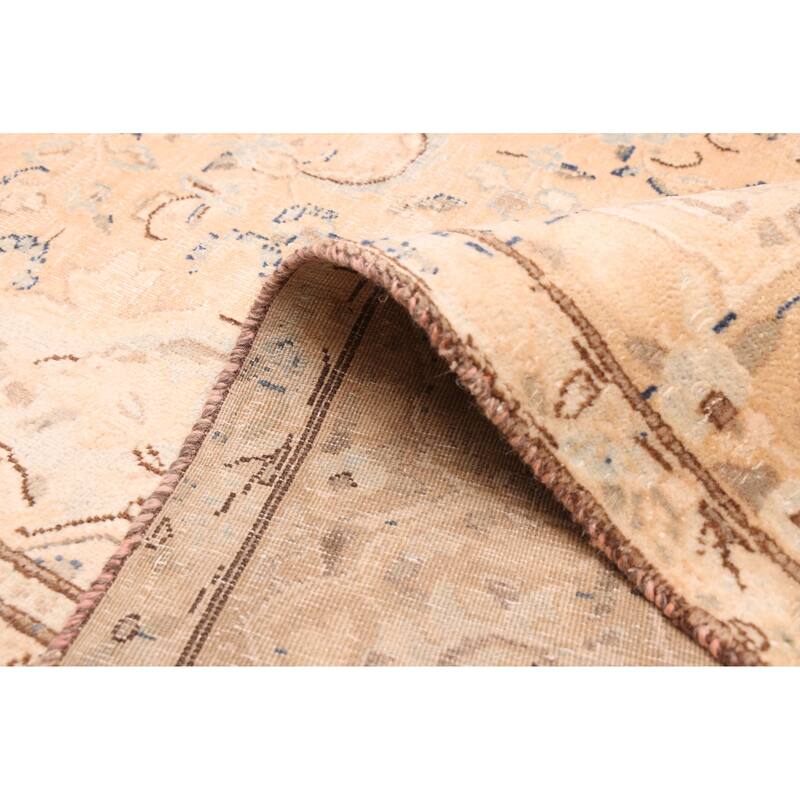ECARPETGALLERY Hand-knotted Antalya Vintage Light Copper Wool Rug - 9'4 x 12'9