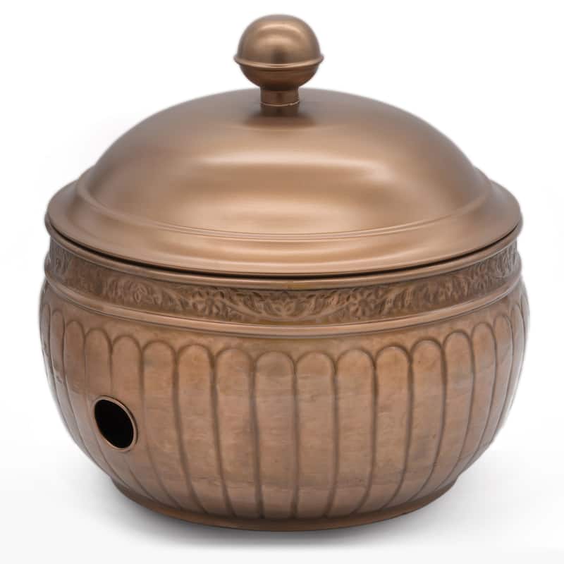 La Jolla Hose Pot with Lid - Copper Finish