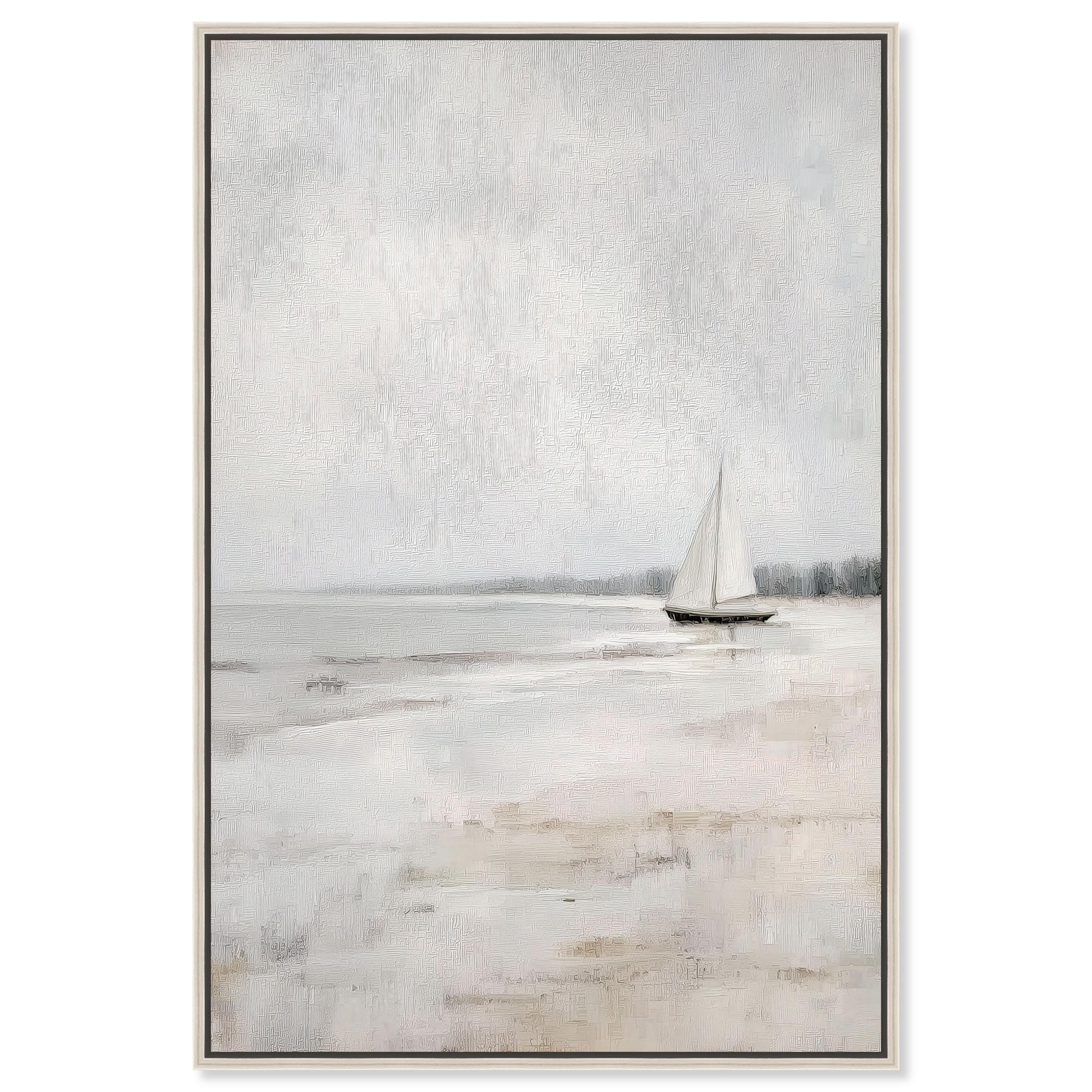 Sailboat III Kitchen Wall Decor Framed Canvas Print by Art Remedy