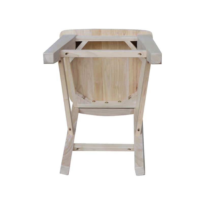 Canyon Unfinished Solid Wood Stool