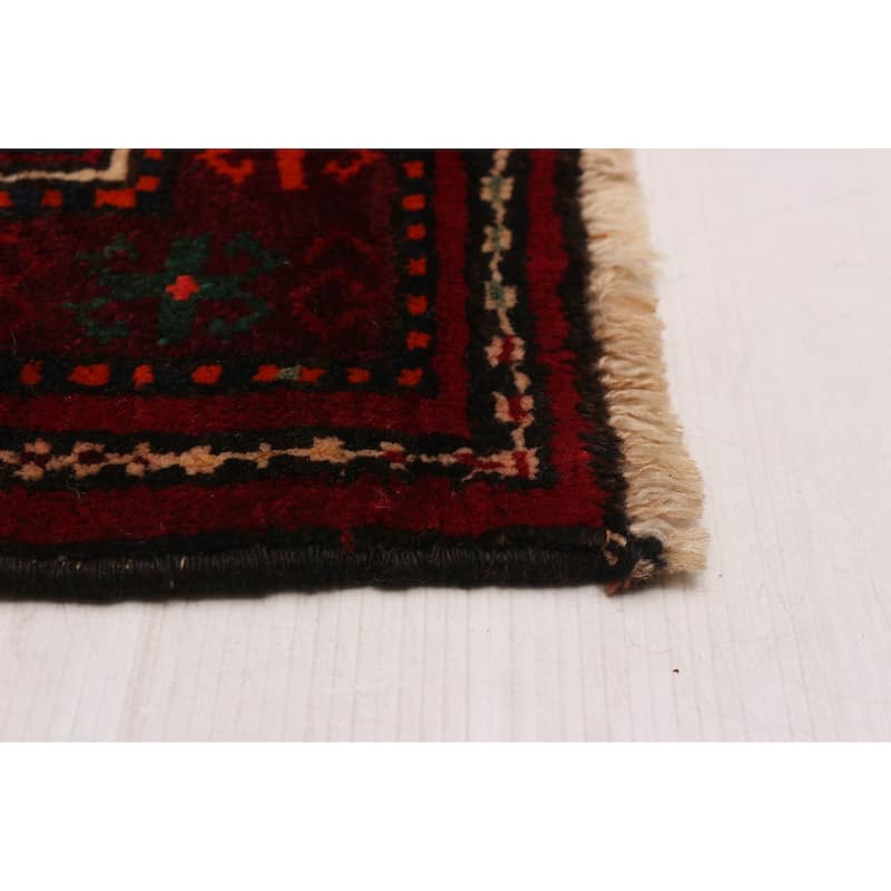 ECARPETGALLERY Hand-knotted Anadol Black, Red Wool Rug - 5'3 x 9'1
