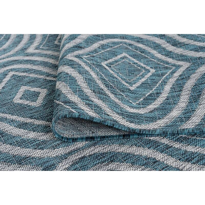 Colonnade Modern & Contemporary Abstract Indoor/Outdoor Area Rug