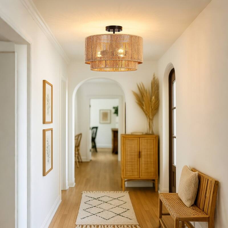 Dorn Tiered Drum Semi-Flush Mount