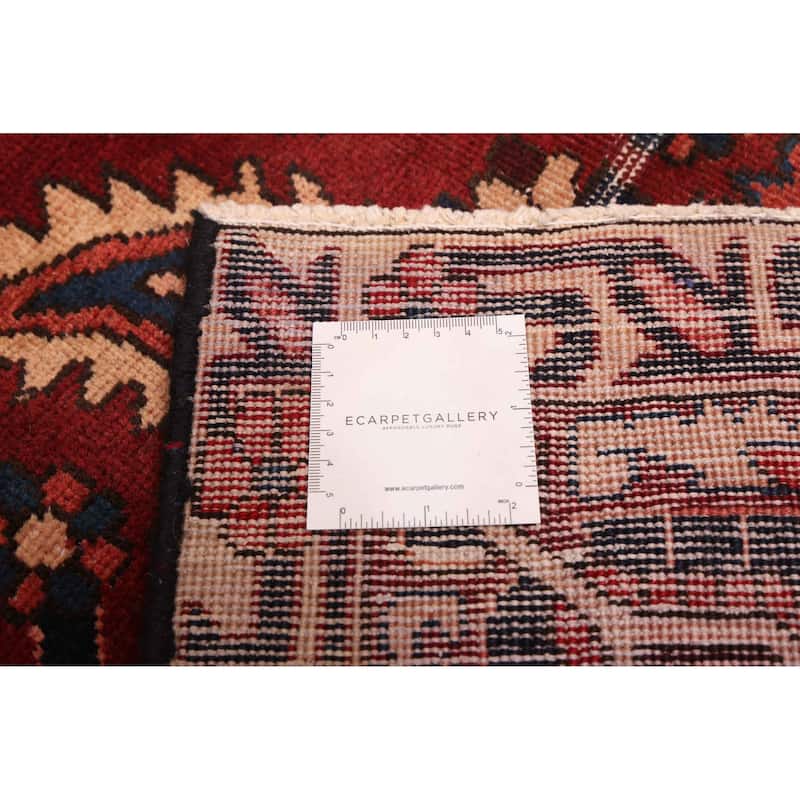 ECARPETGALLERY Hand-knotted Kayseri Vintage Red Wool Rug - 6'9 x 9'11