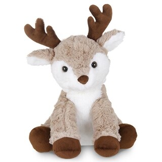 Bearington Reiny 11.5" Plush Reindeer Stuffed Animal - Ideal Christmas Gift for Toddlers, Kids & Teens