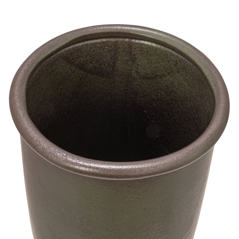 Stoneware Vase with Reactive Glaze