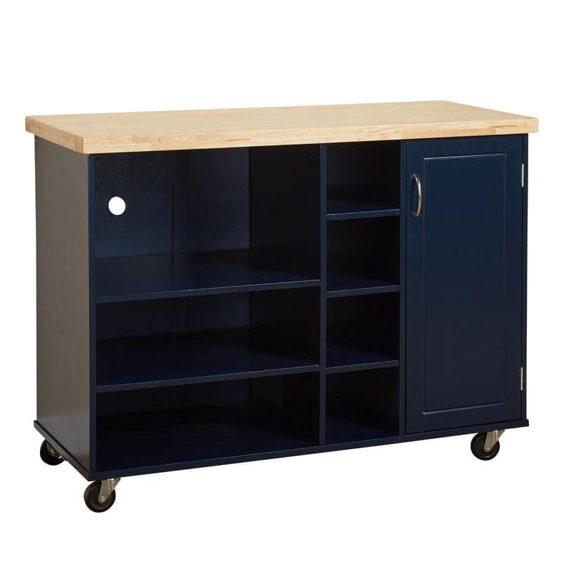 Simple Living Rolling Galvin Microwave Storage Cart