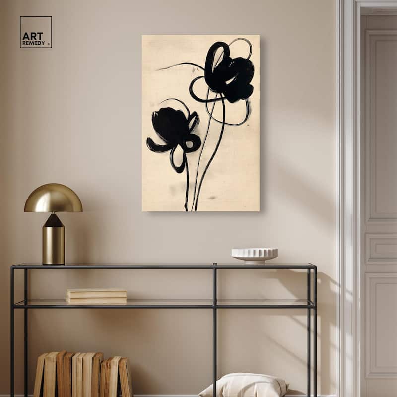 Florals in the Minimal I Canvas by Art Remedy, Gallery Wrapped