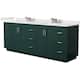 Option Green / White Quartz Top / Brushed Nickel Hardware