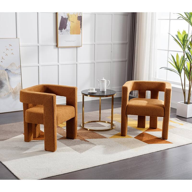 Fabric Upholstered Accent Dining Chair for Kitchen 2PCS