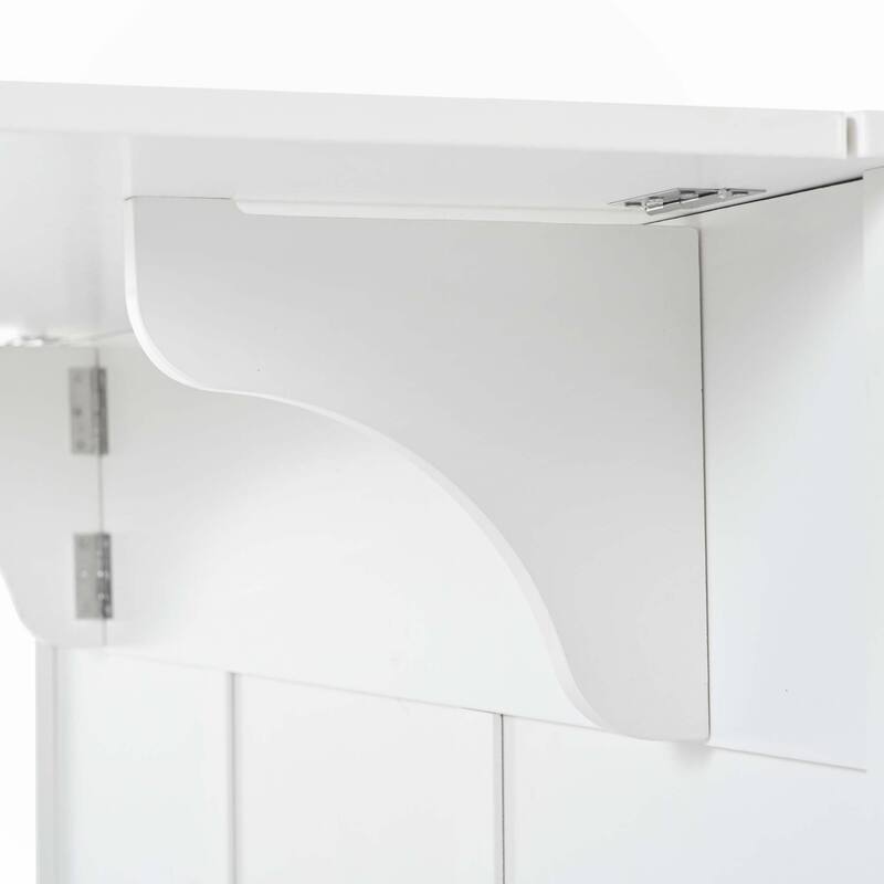 53.2'' Kitchen Island with Drop Leaf, Kitchen Storage Cart with Spice Rack, Towel Rack and 2 Drawers, Rolling Kitchen Island
