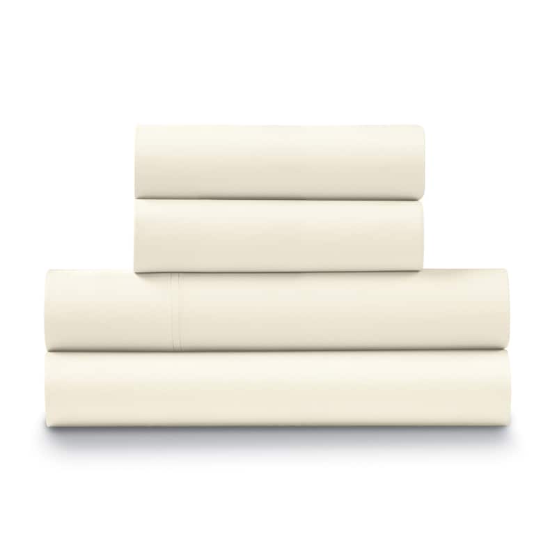 Ella Jayne 100% Cotton Sateen 500 Thread Count Deep Pocket 4-piece Sheet Set