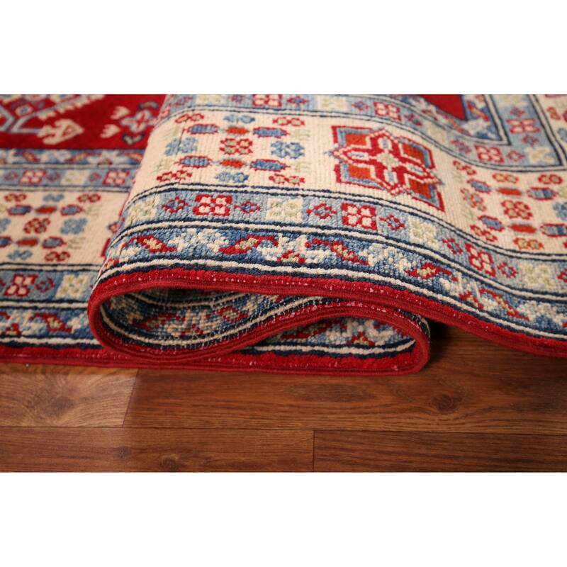 Traditional Red Kazak Oriental Area Rug Handmade Wool Carpet - 4'9" x 7'4"