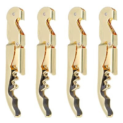4Pcs 5" Wine Openers Waiter Corkscrew Red Wine Bottle Opener