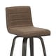 preview thumbnail 23 of 78, Skara Mid-Century Swivel Counter Stool, Upholstered Counter Height Chair with Bentwood Legs