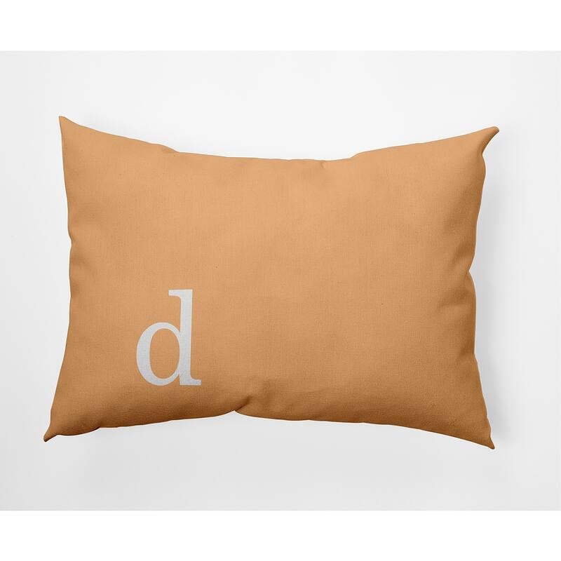 Modern Monogram Decorative Throw Pillow - 14" x 20" - d