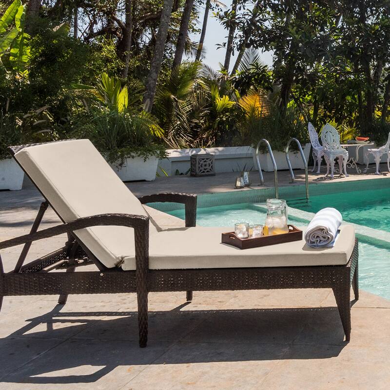 Outdoor Waterproof Chaise Lounge Cushions for Patio Furniture